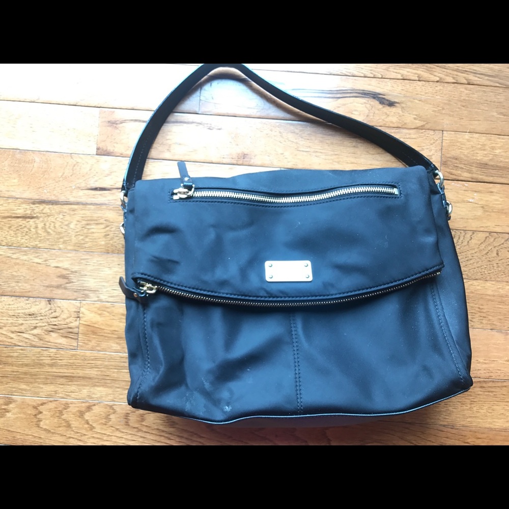 Kate Spade vinyl black purse.
